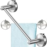 DGYB 17-Inch Brush Suction Cup Towel Bar – No-Drill Wall-Mounted Bathroom & Kitchen Towel Holder, Stainless Steel, Rust-Resistant, Easy Install