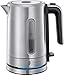 Price comparison product image Russell Hobbs Compact Home Small Electric Kettle, 0.85 Litre Cordless Stainless Steel Jug Kettle, Silver