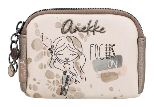 Monedero pequeño Olympia multicolor billetero tarjetero compacto de mujer con cremallera exterior