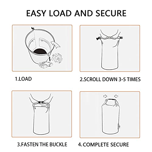 Kimmama 70L Waterproof Laundry Bag Backpack,Heavy Duty Laundry Bag with Strap,Dirty Clothes Organizer for Travel,Camping,College Dorm,Laundromat,Apartment - Image 3
