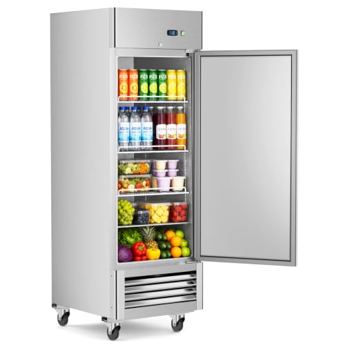 Image of Mojgar 20 Cu Ft Commercial Refrigerator, 27 Inch, Stainless Steel Design