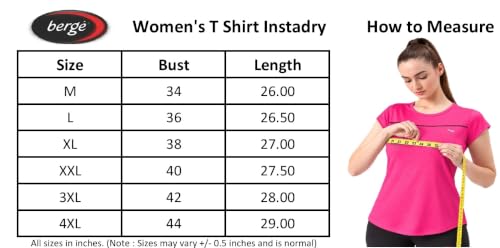 Image of berge' Ladies Polyester Dry Fit Western Shirts & Tshirts for Women, Quick Drying & Breathable Fabric, Gym Wear Tees & Workout Tops