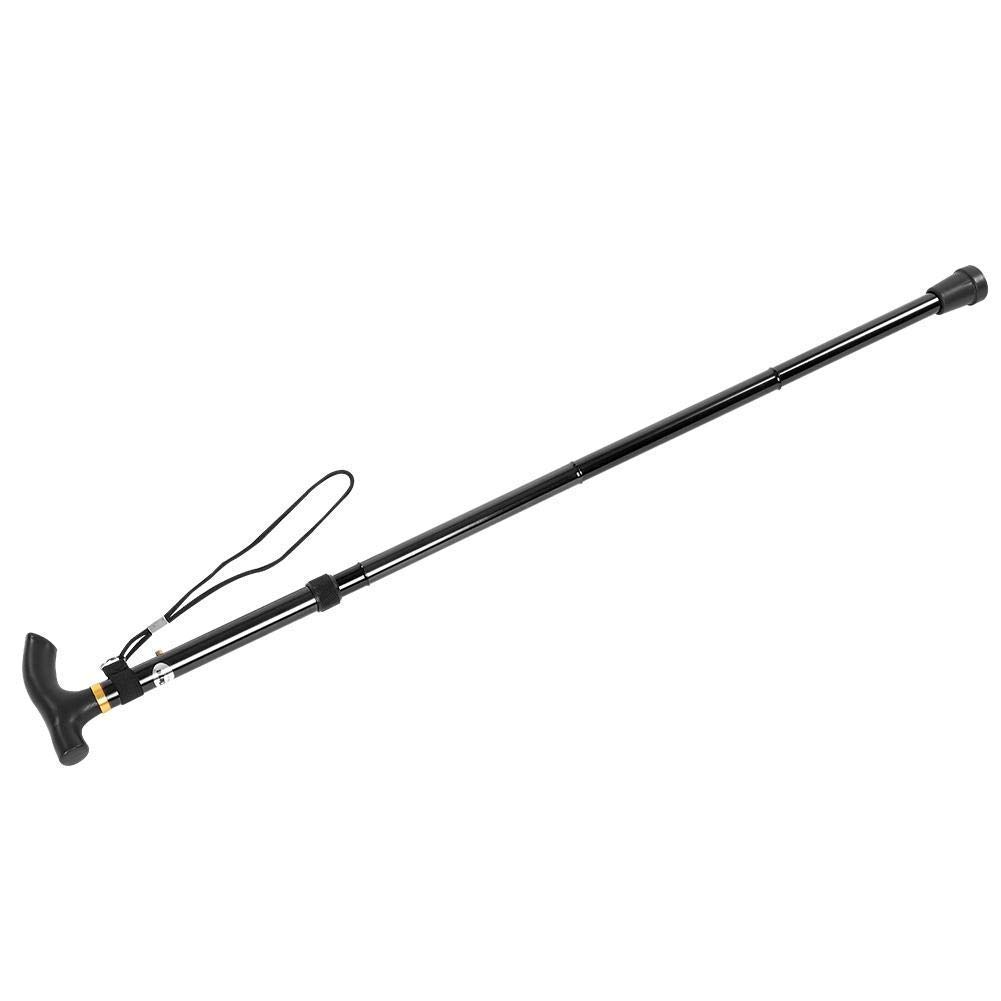 Bastón Plegable Bastón Ajustable Aleación De Aluminio Mango Ergonómico Plegable Bastones De Sendero Livianos para Senderismo Trekking Bastón De Viaje,Muletas Times