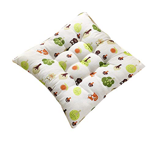 XDKS Almofadas de assento para cadeira, almofada de assento para cadeira de jardim, almofada de encosto baixo (30 x 30 cm, selva de animais)