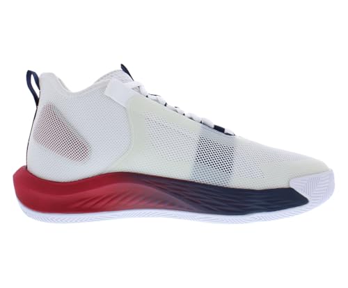 Image of adidas SM Adizero Select FIBA Unisex Shoes Size 12, Color: White /Navy