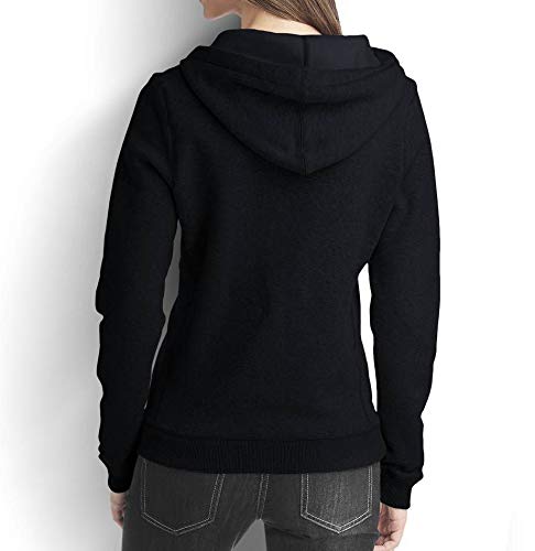 Moletom Star Wars Baby Yoda No Bolso Mini Casaco Blusa de Frio Feminino (Preto, G)