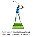 Rukket Tri-Turf Golf Hitting Mat Attack, Portable Driving, Chipping, Training Aids for Backyard with Adjustable Tees and 12 Foam Practice Balls (XL (36