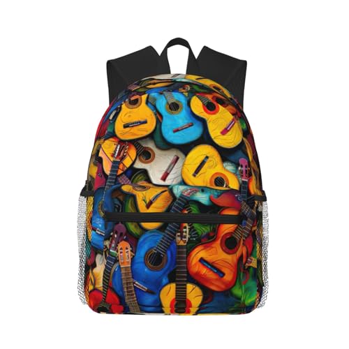 Sac à dos voyage guitares acoustiques noir pour ordinateur portable
