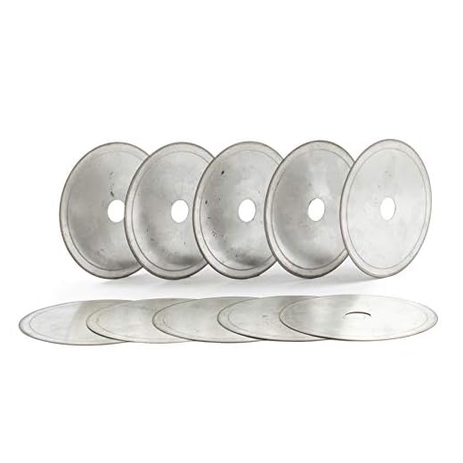 ILOVETOOL 110mm Thin Edge Lapidary Wet Saw 5/8" Arbor Rim 0.017" Gemstone Trim Cutting Tools Pack of 10Pcs