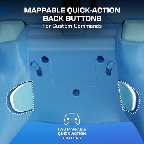 Image of Turtle Beach Rematch Advanced Wired Gaming Controller for Xbox & PC | Xbox Series X|S, Xbox One, PC, 2 Remappable Buttons, Hall-Effect Triggers, Audio Controls, Glows-in-the-Dark, Blue Kitsune