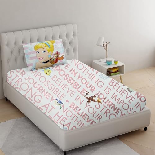 Image of Unique Random Corton Print Single Cotton Bedsheet - Soft, Breathable & Durable Bed Linen for a Comfortable Sleep