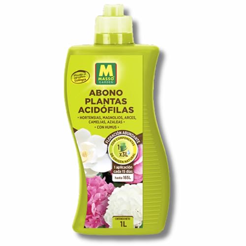 Abono Líquido Plantas Hortensias, Magnolios, Arces, Camelias, Azaleas ECO 1L MUY EFECTIVO | Fertilizante Ecológico | Potencia Floración, Raiz y Follaje Verde Con HUMUS | Nexum Market