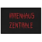 Trendation - Irrenhaus Zentrale Lustige Fußmatte Fussabtreter Geschenkidee Nachbarn Fußmatte mit Humor