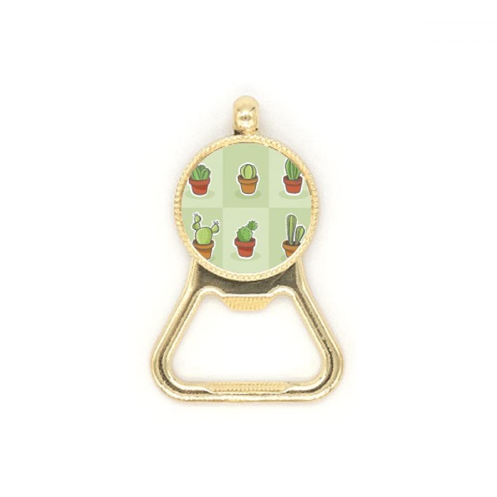Décapsuleur en acier inoxydable au motif cactus - Idée cadeau originale plantes grasses