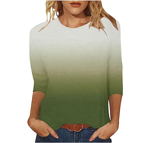 その他 SALSATION TOPS round neck Size S splensive Plus Size Tunic - Womens Tops 3/4 Sleeve Loose Fit