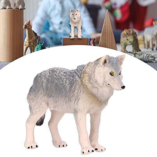 Brinquedo de estatueta de lobo, crianças Brinquedo cognitivo Estatuetas de brinquedo de lobo Simulaç