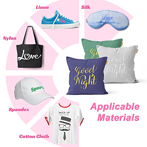 Caregy Heat Transfer Vinyl For T-Shirts 12In.x10In. 36 Sheets-Iron On Vinyl Htv Bundle #TOP5