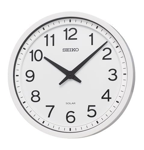 セイコークロック(Seiko Clock) 掛け時計 電波 アナログ ソーラー 大型 直径410x55mm SF245W