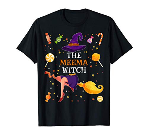 The Meema Witch Funny Matching Family Halloween Candy Gift Camiseta