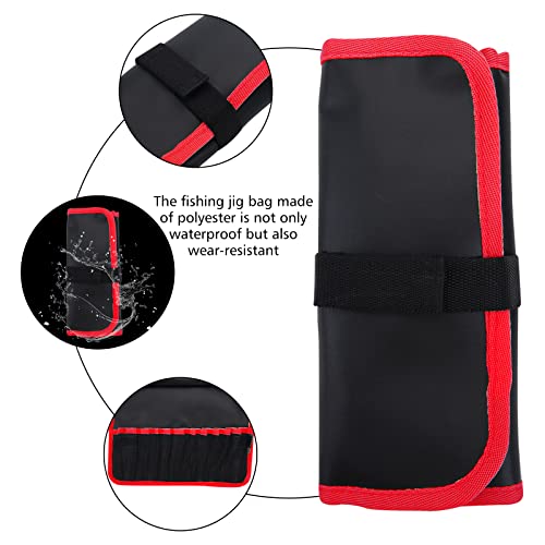 Goture Fishing Jigs Bag Waterproof Foldable Fishing Tackle Storage Bag With 12 Pockets Pvc Fishing Equipment Tool Bag #TOP3