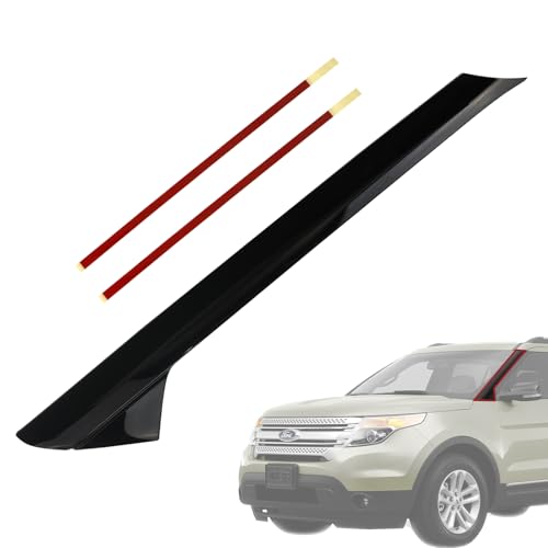 Windshield Outer A Pillar Trim Molding Kit | Compatible with 2011-2019 Ford Explorer Accessories Front Left Driver Side | Replaces 926-450 BB5Z-7803137 BB5Z-7803145 Window Pillar Post Trim Cover by TQPONLY - Used condition - US$25.94