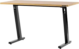 Bauhutte バウヒュッテ ゲーミングデスク ケーブルマスター 天板 幅120×奥行60cm _脚部セット 配線収納 オーク 木目 BHD-CM-BK BHD-TB-1200-AK