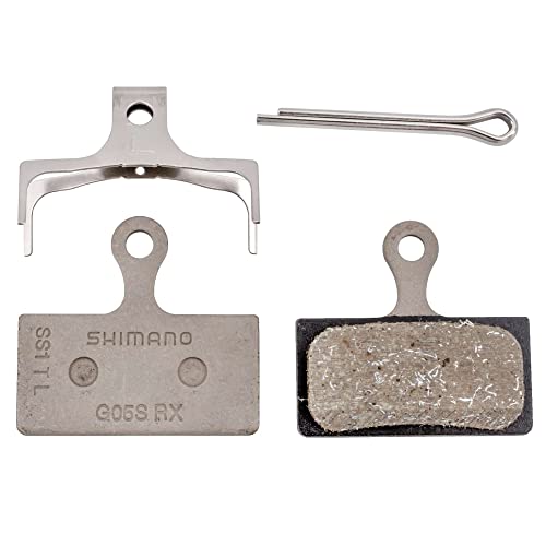 SHIMANO G05S Pastilla de freno de disco y resorte - compuesto de resina, placa trasera de acero inoxidable