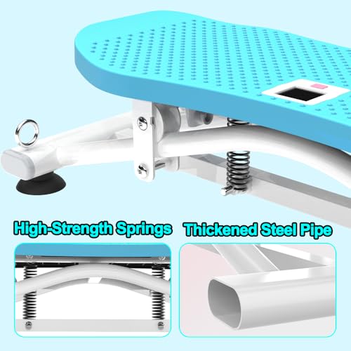 Simulador de Esquí Deslizante con Bandas de Resistencia - Equipo de Entrenamiento Cardiovascular para Gimnasio en Casa, con Bandas de Resistencia y Base Antideslizante, Máquina de Entrenamiento Full-Body para Abdominales, Piernas y Brazos miniatura 5