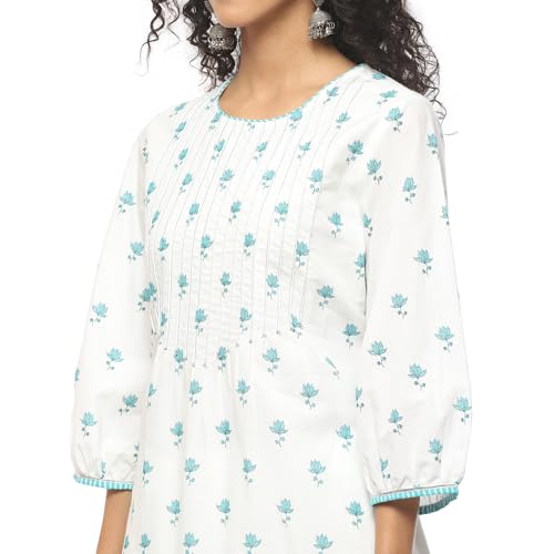 Image of BIBA Women Cotton Straight Printed Kurta