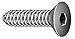 #10-24 x 3/4" Black Oxide Alloy Steel Flat Socket Head Cap Screw, 100 pk.