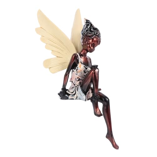 Amosfun Garden Fairy Ornament Creative Resin Desktop Decoration for Micro Landscapes Angel Decor for Succulents All Ages and Adorable Craft