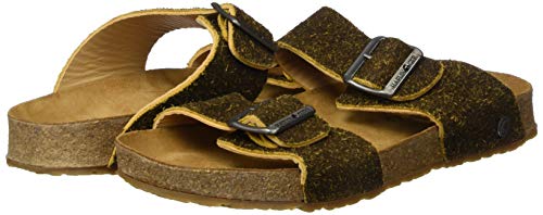 Image of HAFLINGER Andrea Elegant Leather Sandals with Rubber Sole and Cork Latex Footbed Unisex