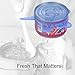 SLSON 6 Pack Pet Food Can Cover Stretchable 1 Fit 3 Universal Size Silicone Can Lids for Dog and Cat Food Can Blue
