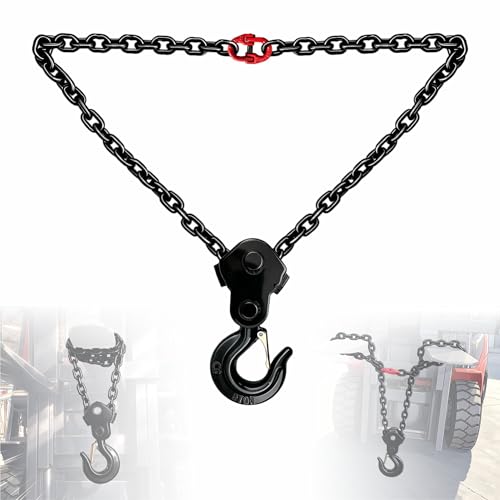 Image of Forklift Lifting Hook, 6600 LBS, 360 Swivel Forklift Attachment (31.5in)