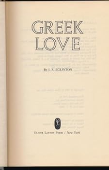 Hardcover Greek love, Book
