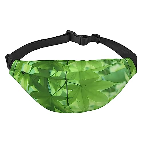 Riñonera Green Nature para hombres y mujeres, riñonera ajustable para viajes, caminar, correr, riñoneras, Como se muestra en la imagen, Talla única, Mochila casual