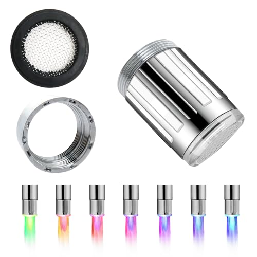 LED-Wasserhahn, 2 Stück, 7 Farben, LED-Wasserhahn-Zubehör, geeignet...