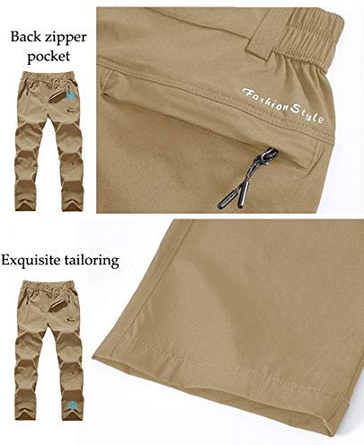 Rdruko Women's Hiking Pants Water-Resistant Quick Dry Outdoor Fishing Walking Athletic Pants(Khaki, Us S) #TOP5