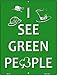 SMART BLONDE Green People Novelty Mini Metal Parking Sign PM-1027