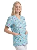 Nurse is Love Casaca Sanitaria Mujer Aqua-Dentist - Casaca Mujer para Trabajo | Camiseta - Uniforme Enfermera | Pijama Enfermera. Diseños con Bolsillos Ideal para Salvabolsillos | Regalos