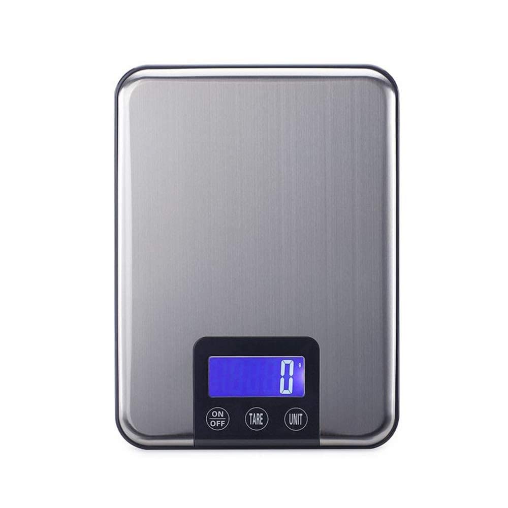 Kitchen Food Scale Stainless Steel Digital Kitchen Scales, 10/15kg Precision Touch Button Food Electronic Diet Scale for Cooking Baking Measure Tool. Scales (Size : 15Kg) (One Color 15Kg)