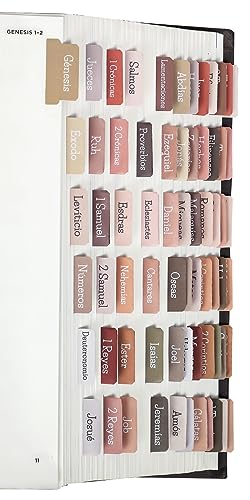 Spanish Earth Tone Bible tabs, Large Print Laminated Bible tabs