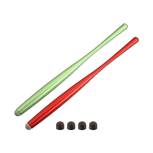 2pz Stilo Penne per Touch Schermos Universale Capacitivo Penna Sfera per Tutto Schermo Dispositivo con 4 fibre Fini Punte slim verde rosso