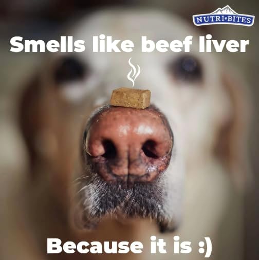 Generic Nutribites Freeze Dried Beef Liver Treats for Cats and Dogs 17.6 Ounce