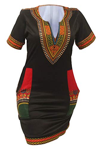 womens african attir bohemian dashiki traditional tribal vintage ethnic midi dresses