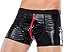 Produktbild Andalea Herren Dessous Boxer-Shorts schwarz aus Wetlook Material mit Reißverschluss Männer Shorts Unterwäsche Größe: L/XL