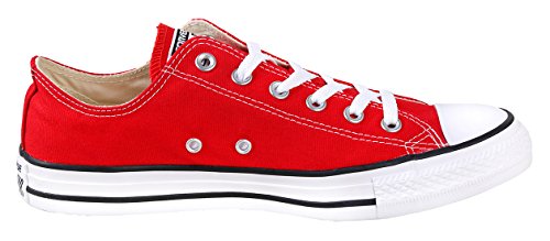 Converse Chuck Taylor All Star Shoes (M9696) Low Top in Red, 10 Mens / 12 Womens, Red4