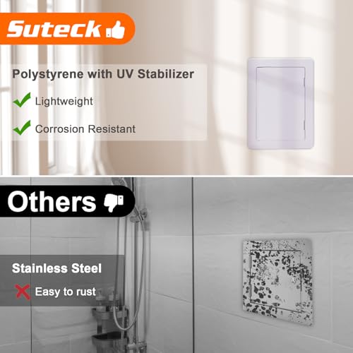 image for Suteck Plastic Access Panel for Drywall Ceiling 6 x 9 Inch Reinforced 