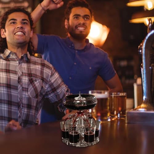 Distributeur de cocktails et boissons de fête avec support 6 shots - 4