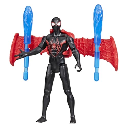 Marvel Spider-Man VenomVersus Epic World of Action Miles Morales Remix Blast Racer Figure & Toy Car, Super Hero Toys, 4+, Red - Image 4